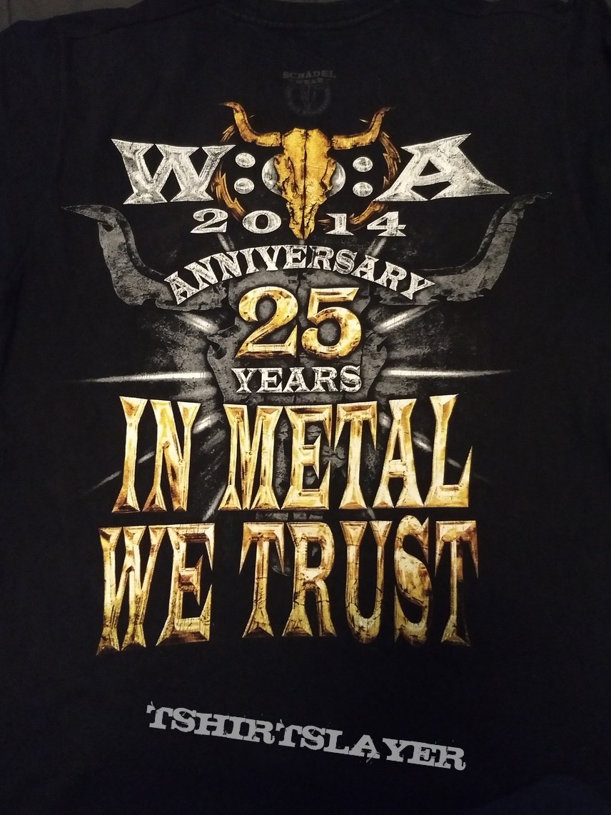 T Shirt Wacken Open Air 2014 - &quot; Anniversary 25 Years &quot; SOLD