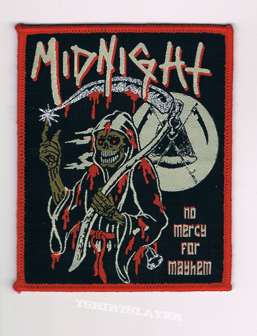 Midnight No Mercy For Mayhem Woven Patch