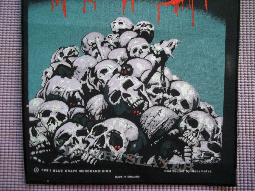 OBITUARY Pile of Skulls  back patch !!