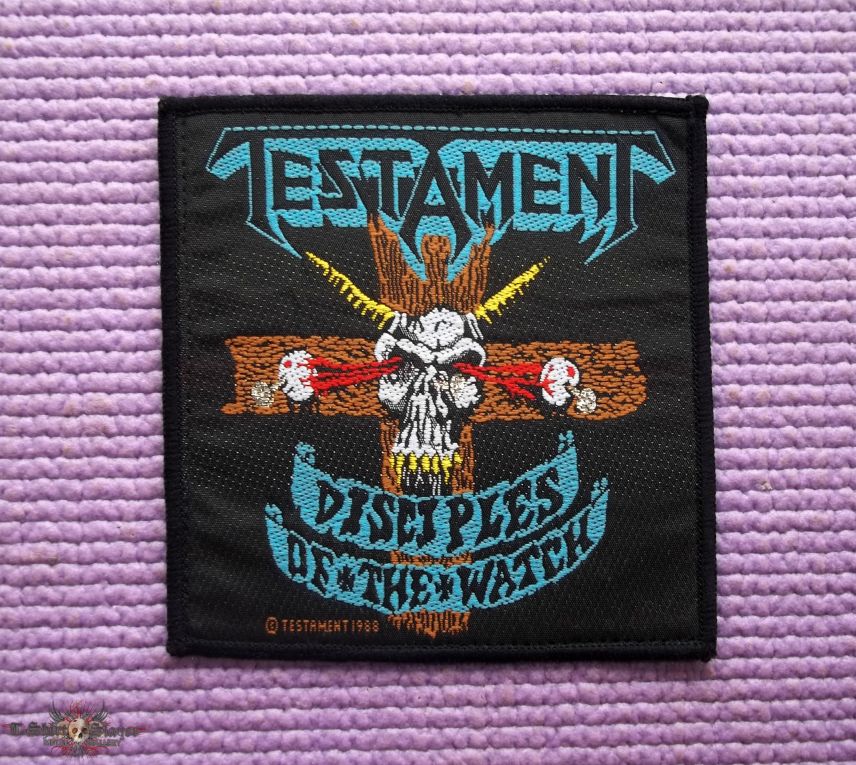 TESTAMENT "Disciples Of The Watch" official woven Patch !!