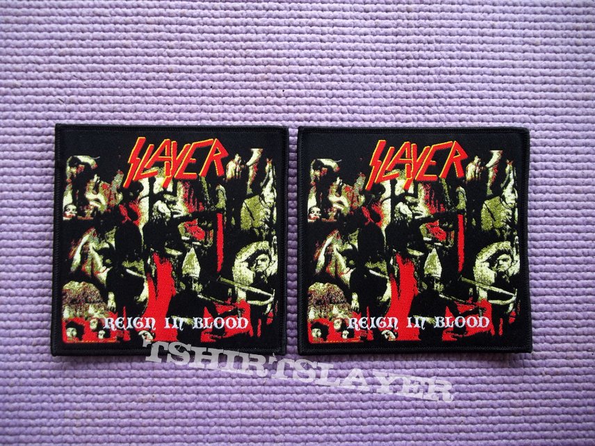 SLAYER &quot;Reign In Blood&quot; patch (black border)