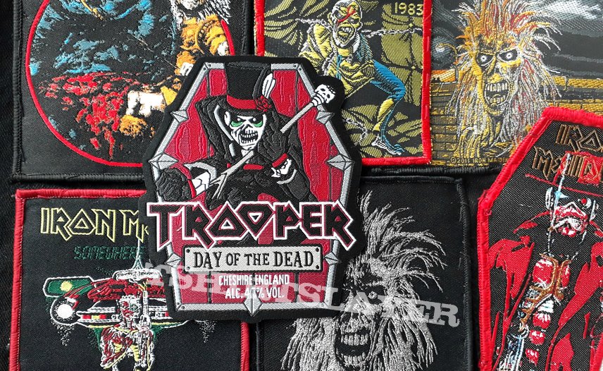 Iron Maiden BEER Dia dos Mortos Patches  !!