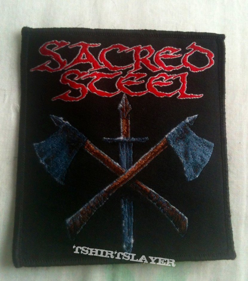Sacred Steel &quot;Sword &amp; Axes&quot; woven patch