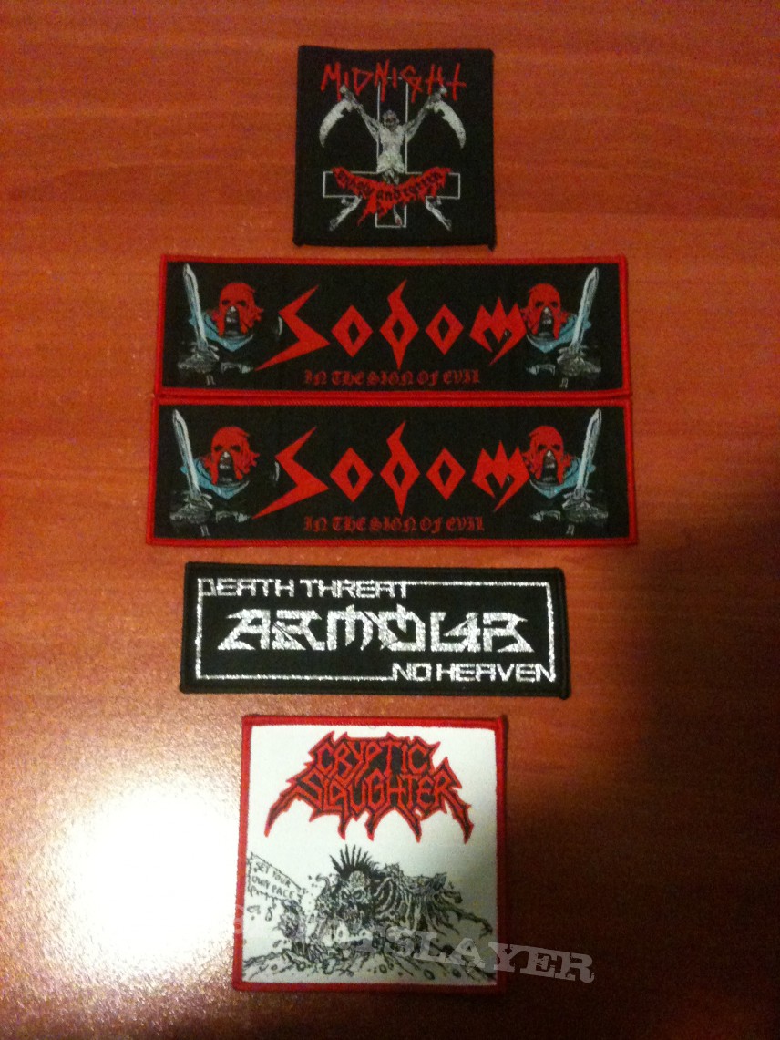 Sodom Patches for next Battle Jacket 4