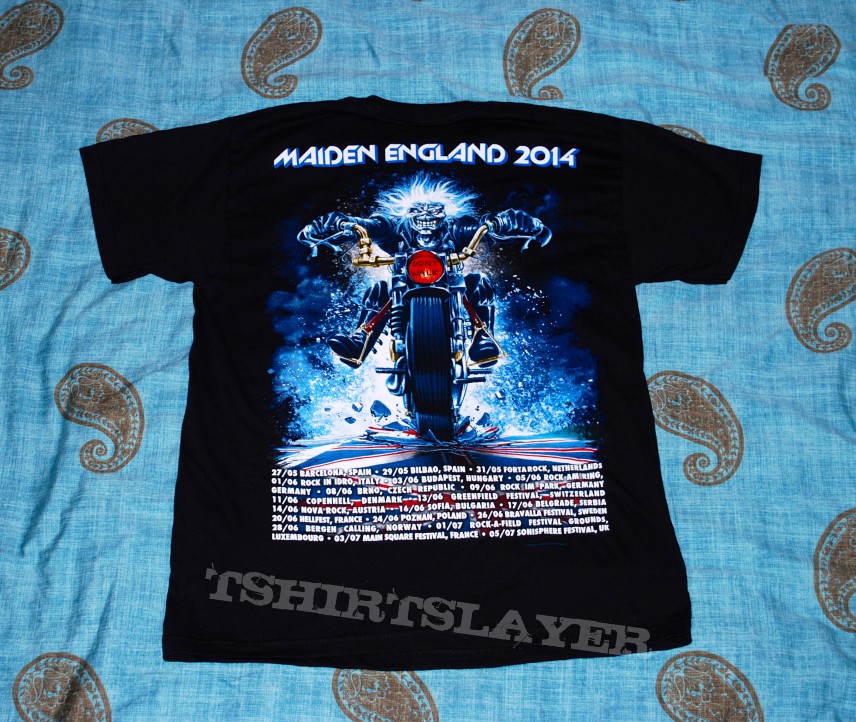 Iron Maiden 2014 Leg Maiden England Tour Shirt