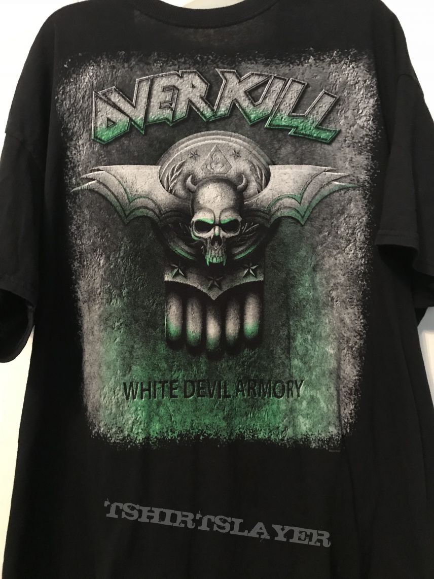 Overkill White Devil Armory 2014 USA Tour Shirt