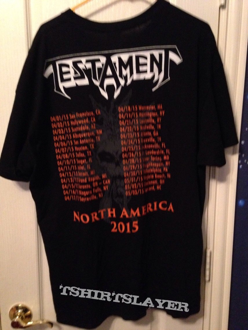 Testament The Legacy 2015 North America Tour Shirt