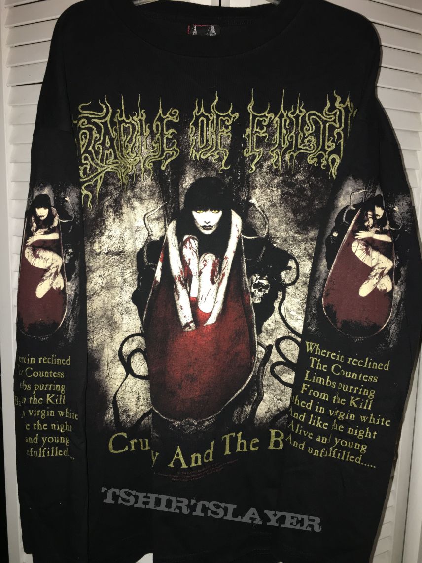 Cradle of Filth Cruelty And The Beast LS shirt 1998