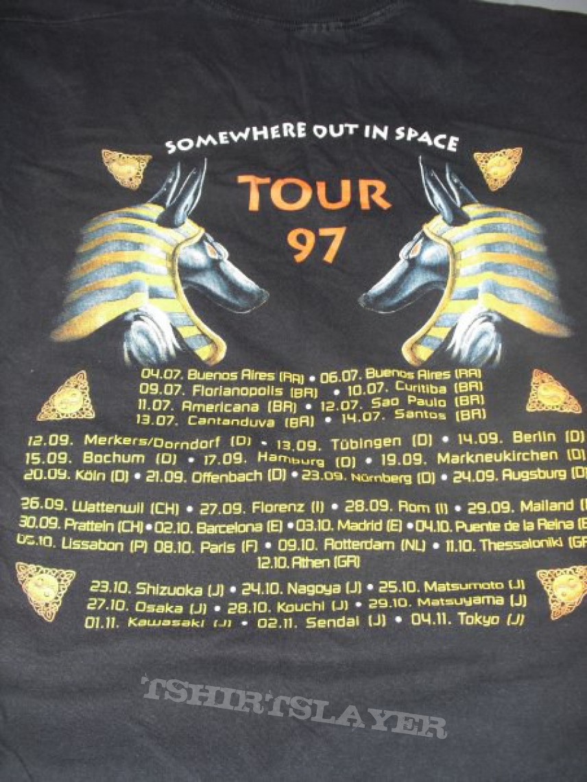 Gamma Ray Somewhere Out in Space tour 1997 with dates