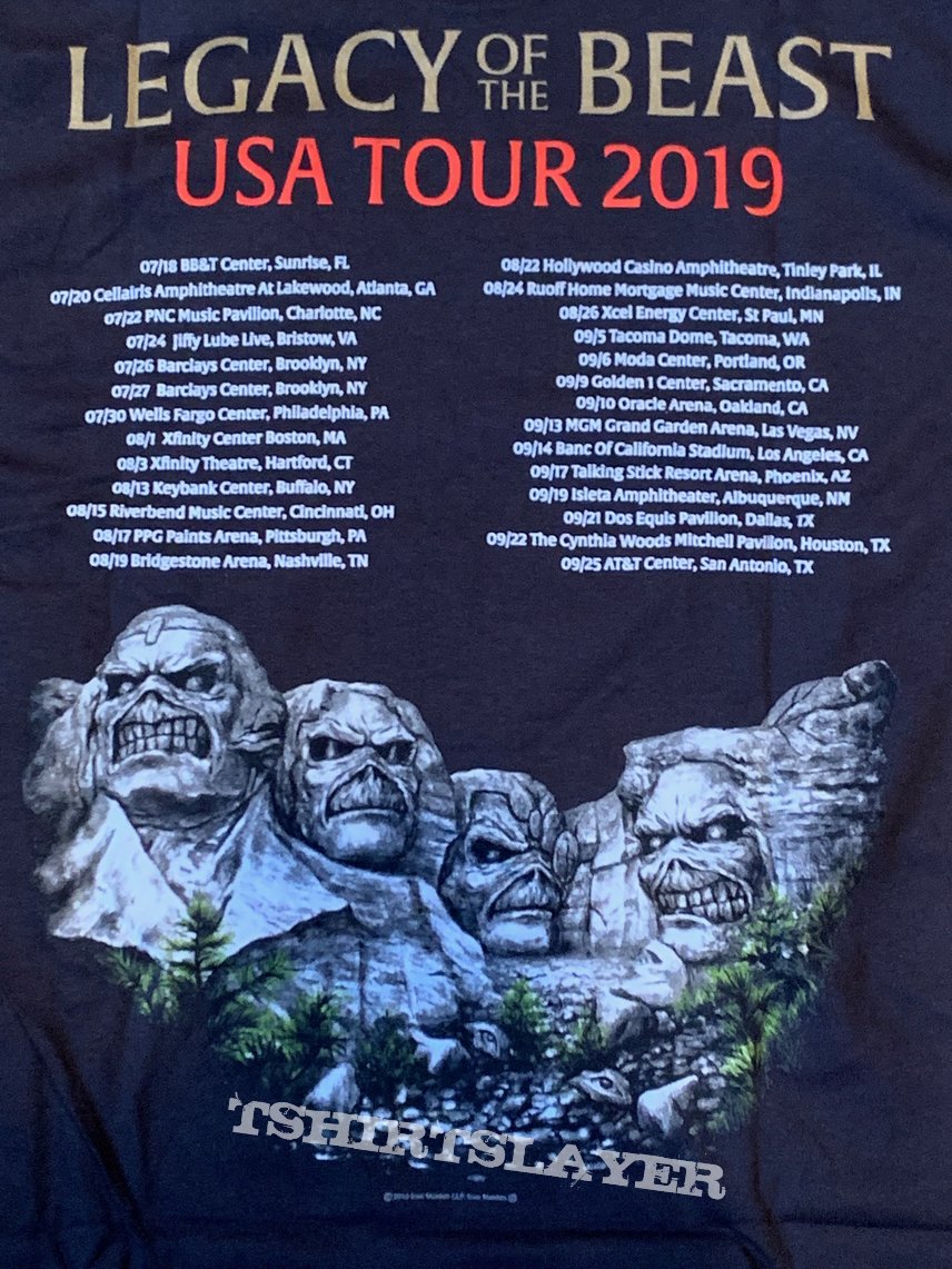 Iron Maiden USA Tour shirt 2019