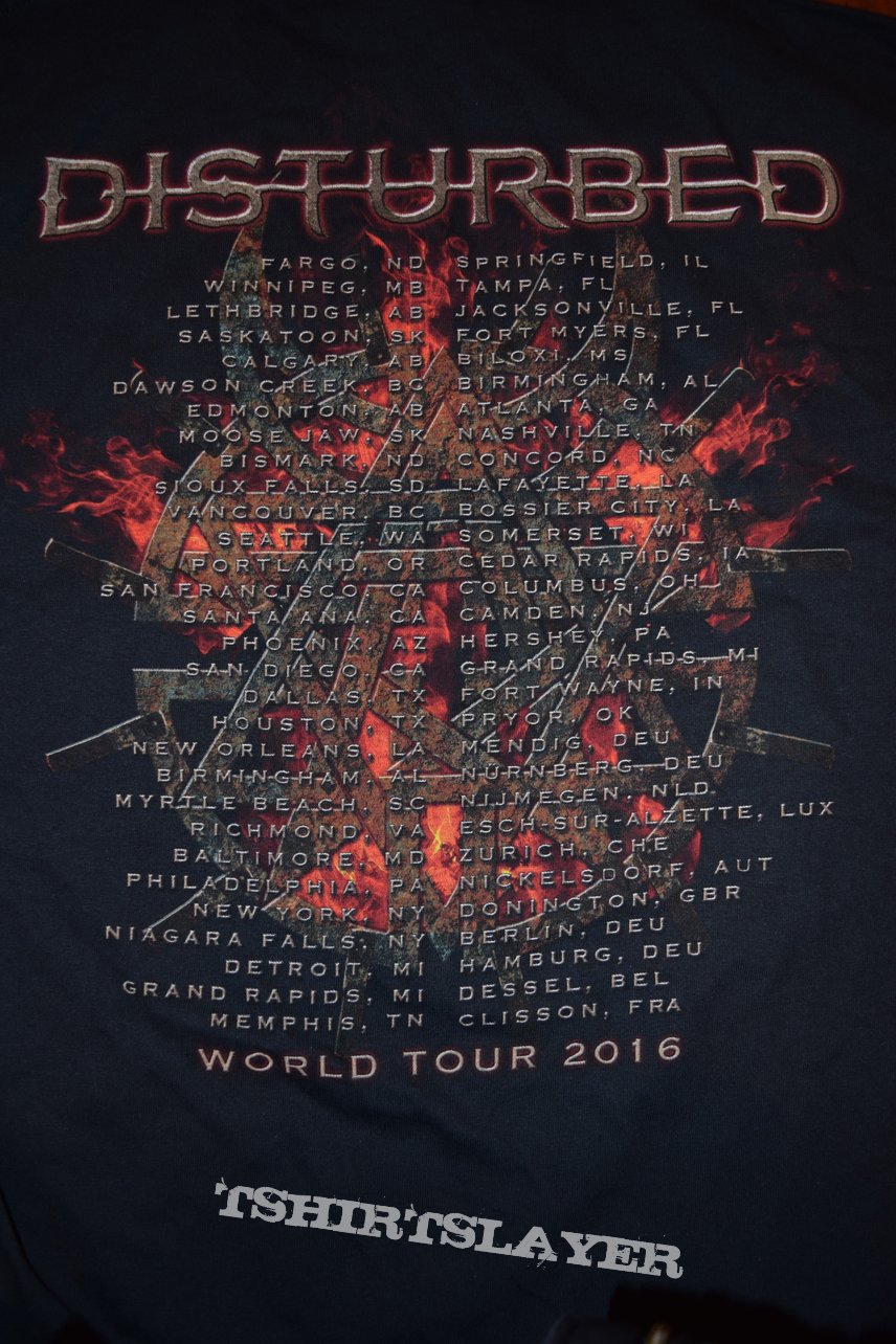 Disturbed Vengeful One tour shirt 2016