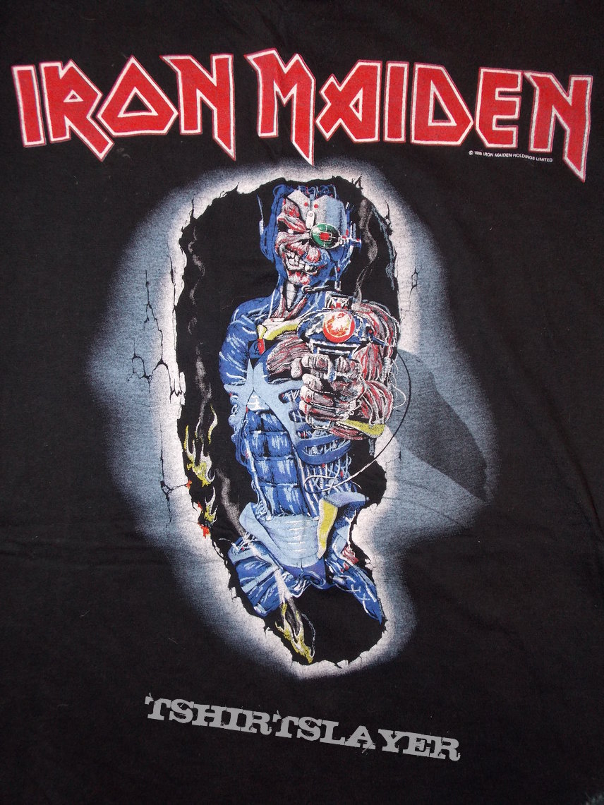 Iron Maiden Somewhere in Time Door Poster shirt 1988 | TShirtSlayer ...