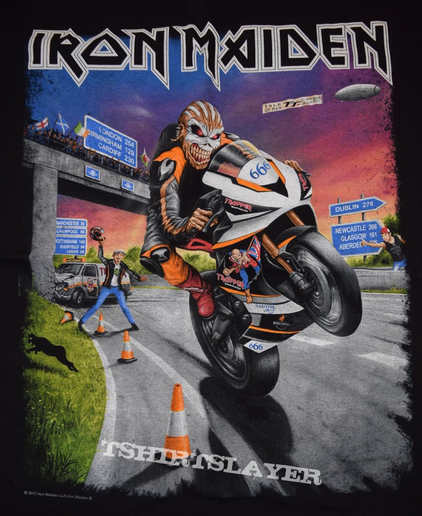 Iron Maiden 2017 Book of Souls UK tour shirt #1