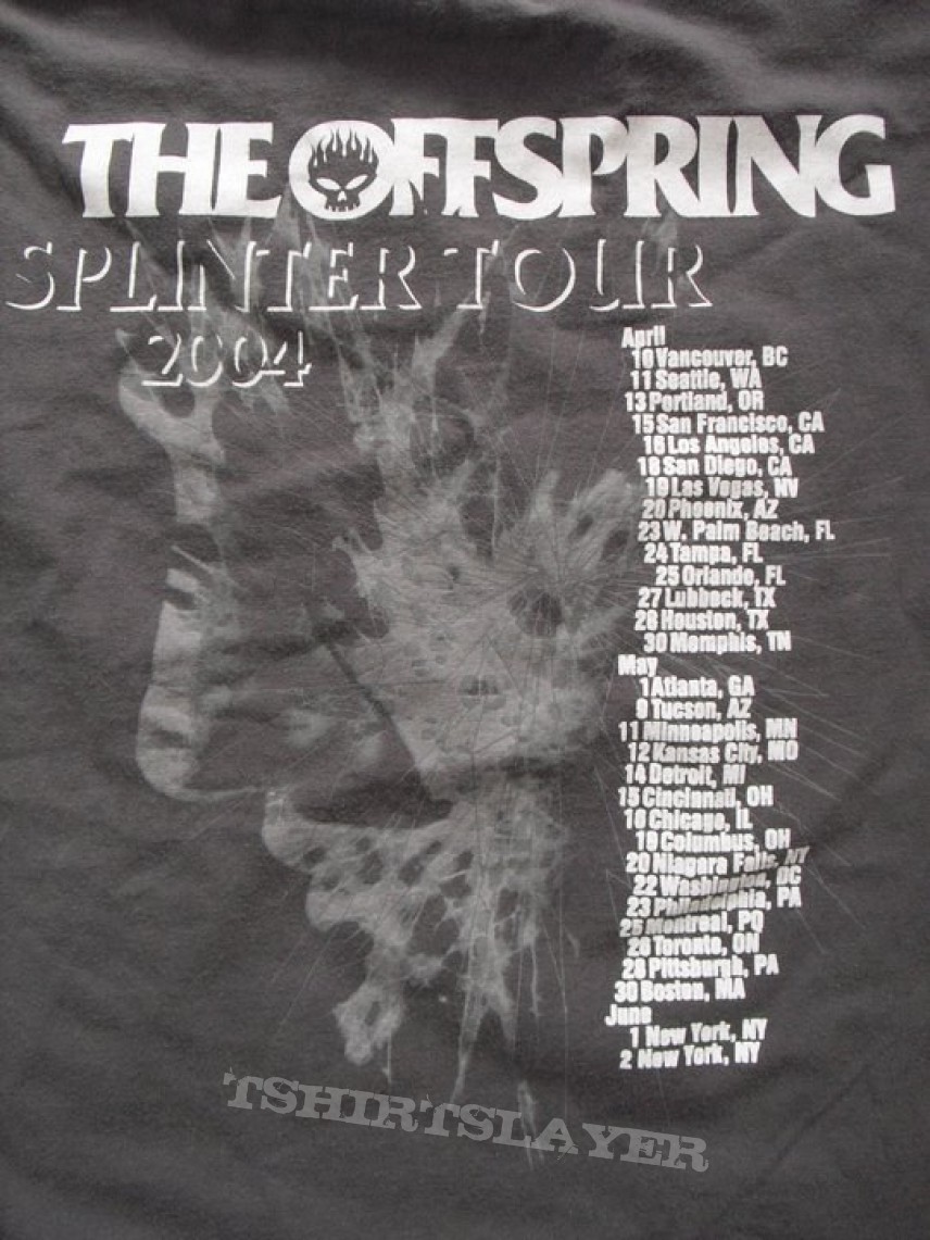 Offspring Splinter tour shirt 2004