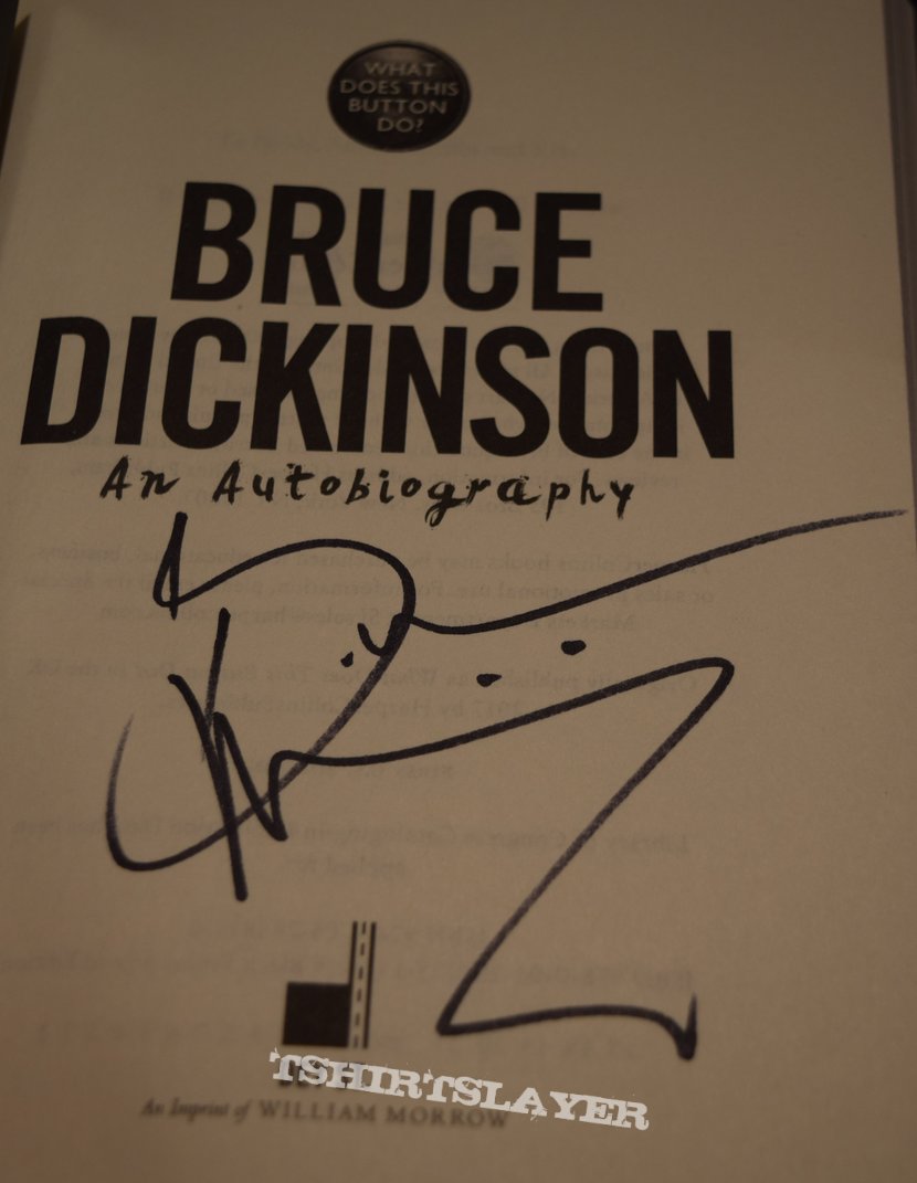 Iron Maiden Autographed Bruce Dickinson Autobiography