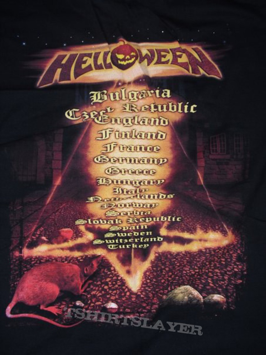 Helloween Gambling with the Devil countries tour shirt