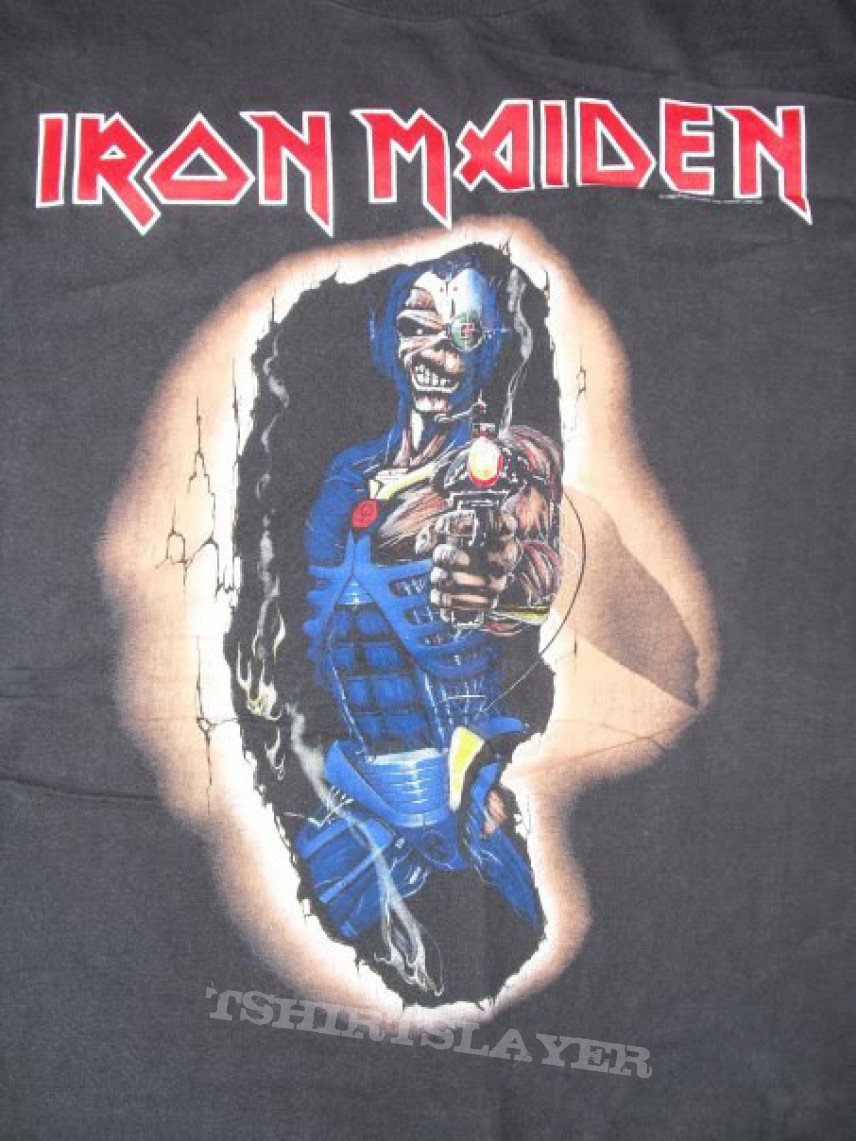 Iron Maiden Door Poster artwork 1987 | TShirtSlayer TShirt and ...