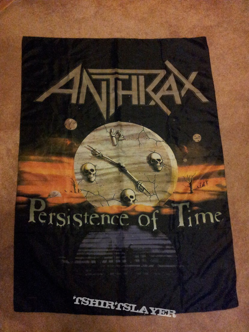 Anthrax &quot;Persistence of Time&quot; poster flag