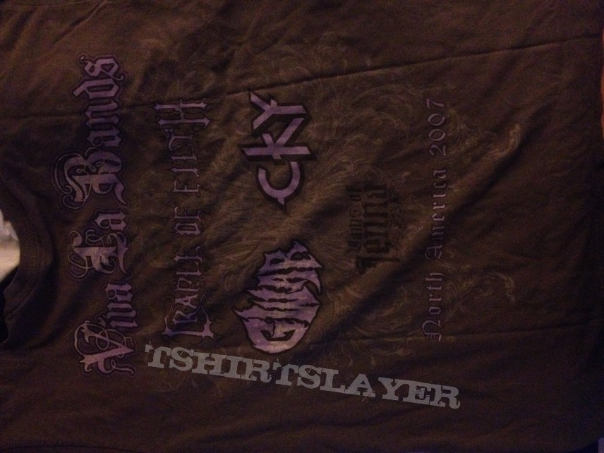 Cradle Of Filth Viva La Bands Tour shirt 2007