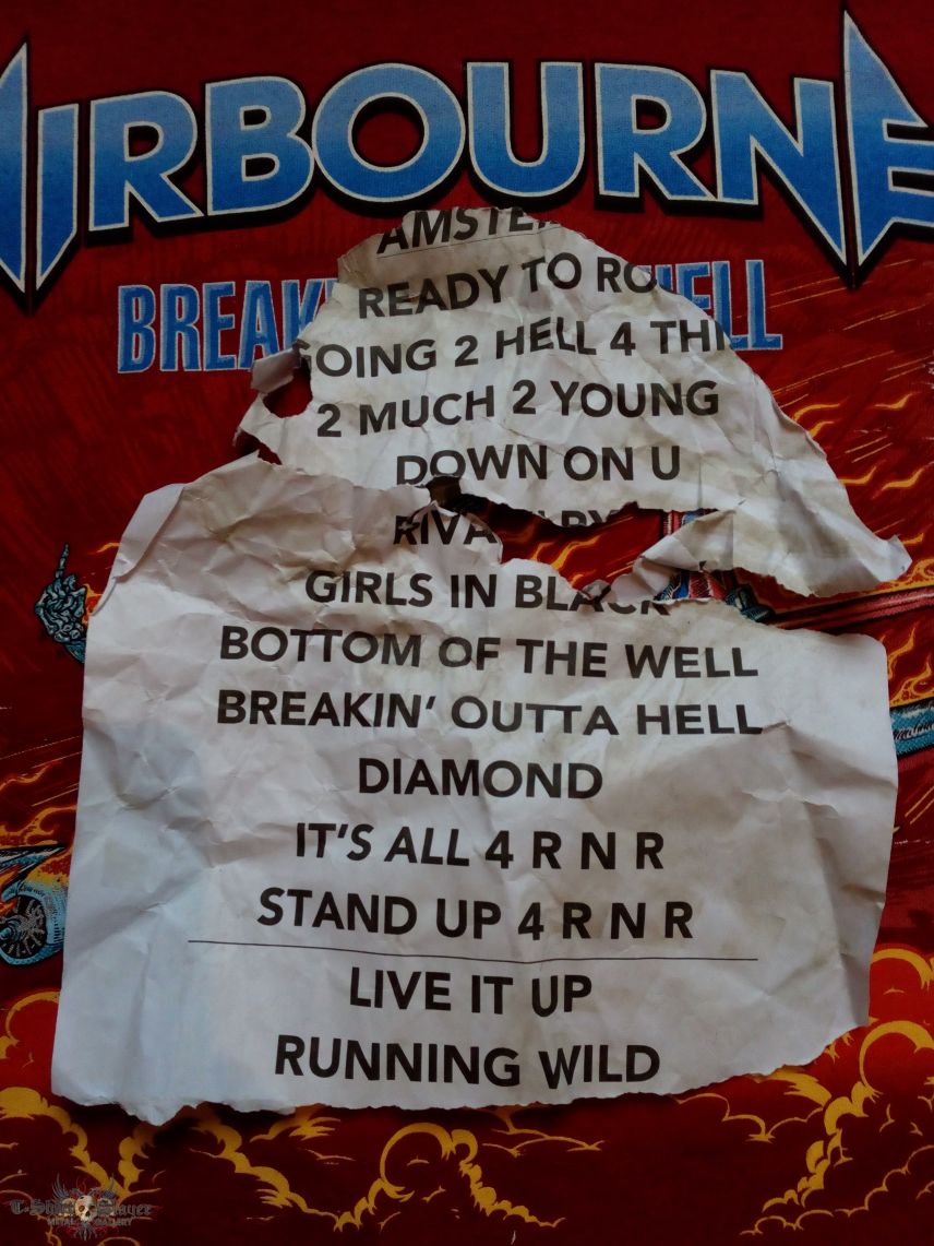 Airbourne setlist