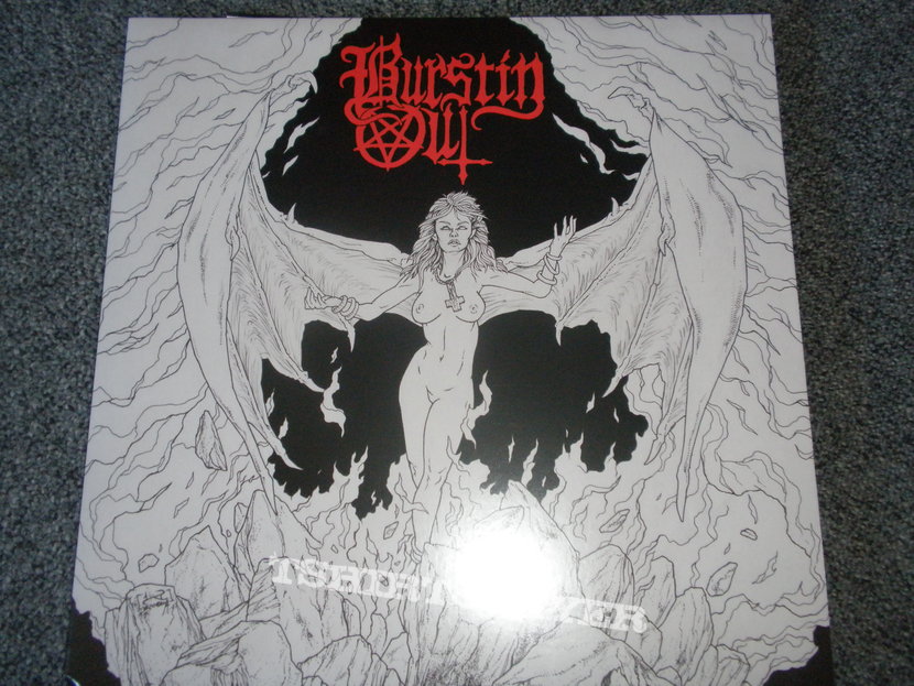 Burstin Out-Outburst of Blasphemy LP with patch, posterflag