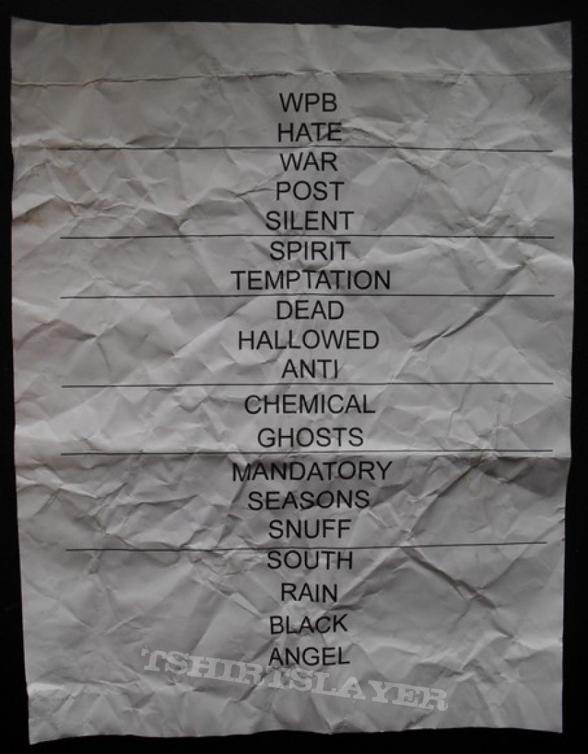 Grave Digger Setlist collection