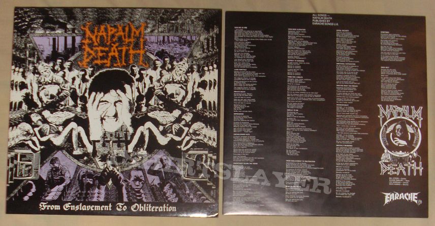 NAPALM DEATH - From enslavement to obliteration LP 1988!