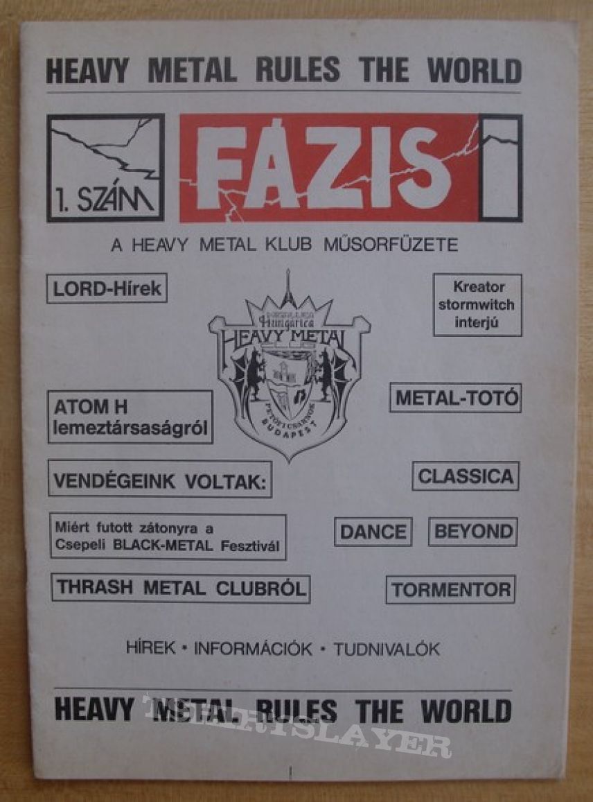 Ossian Hungarian metal magazines and fanzines from the past TShirtSlayer TShirt and BattleJacket Gallery