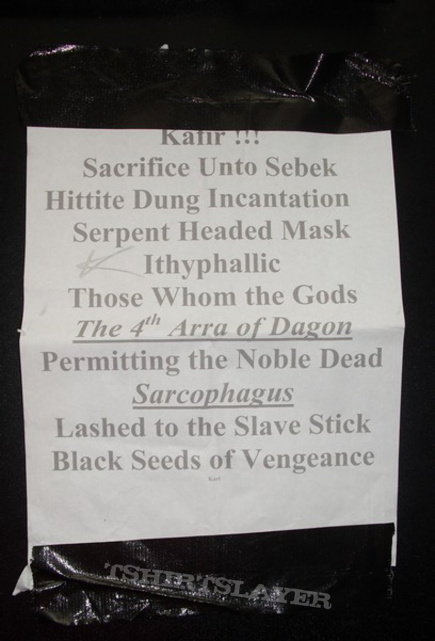 Grave Digger Setlist collection