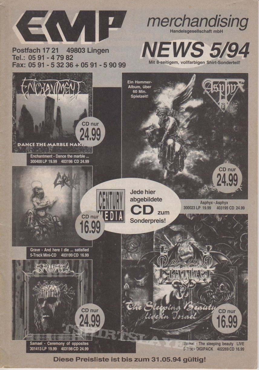 Sodom EMP catalogue 1994/5