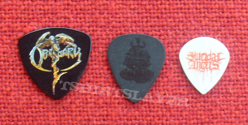 Obituary Some great guitar picks one night!