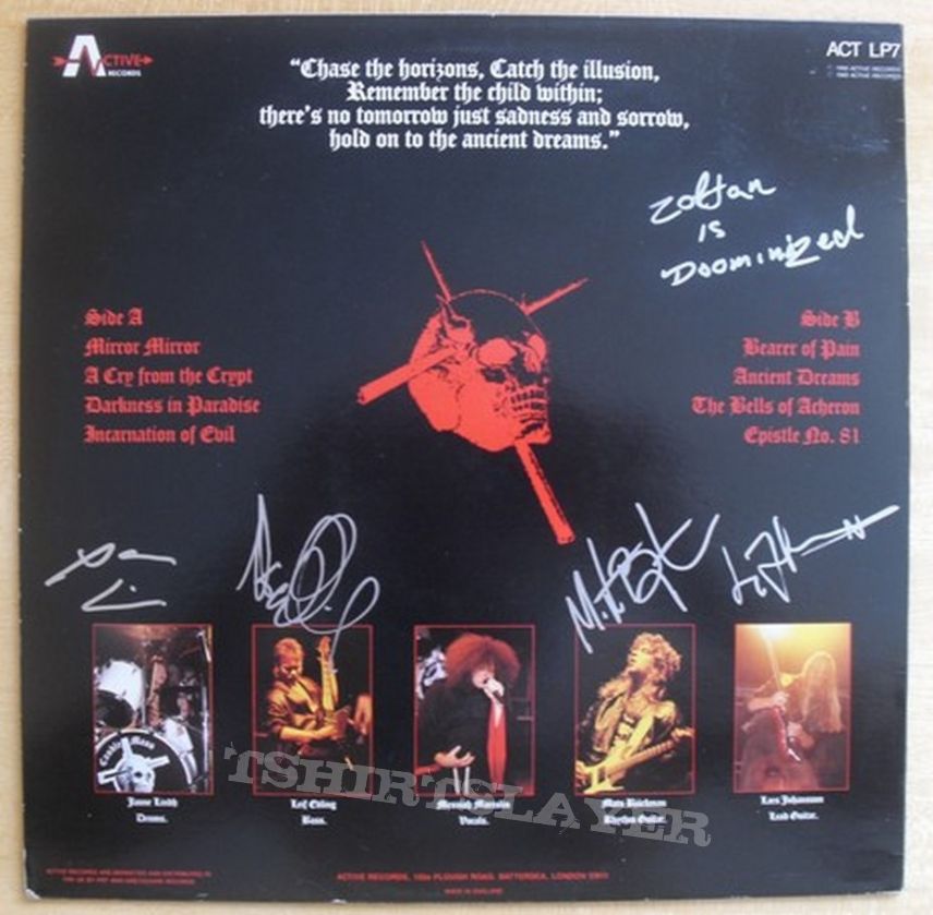 CANDLEMASS signed vinyls