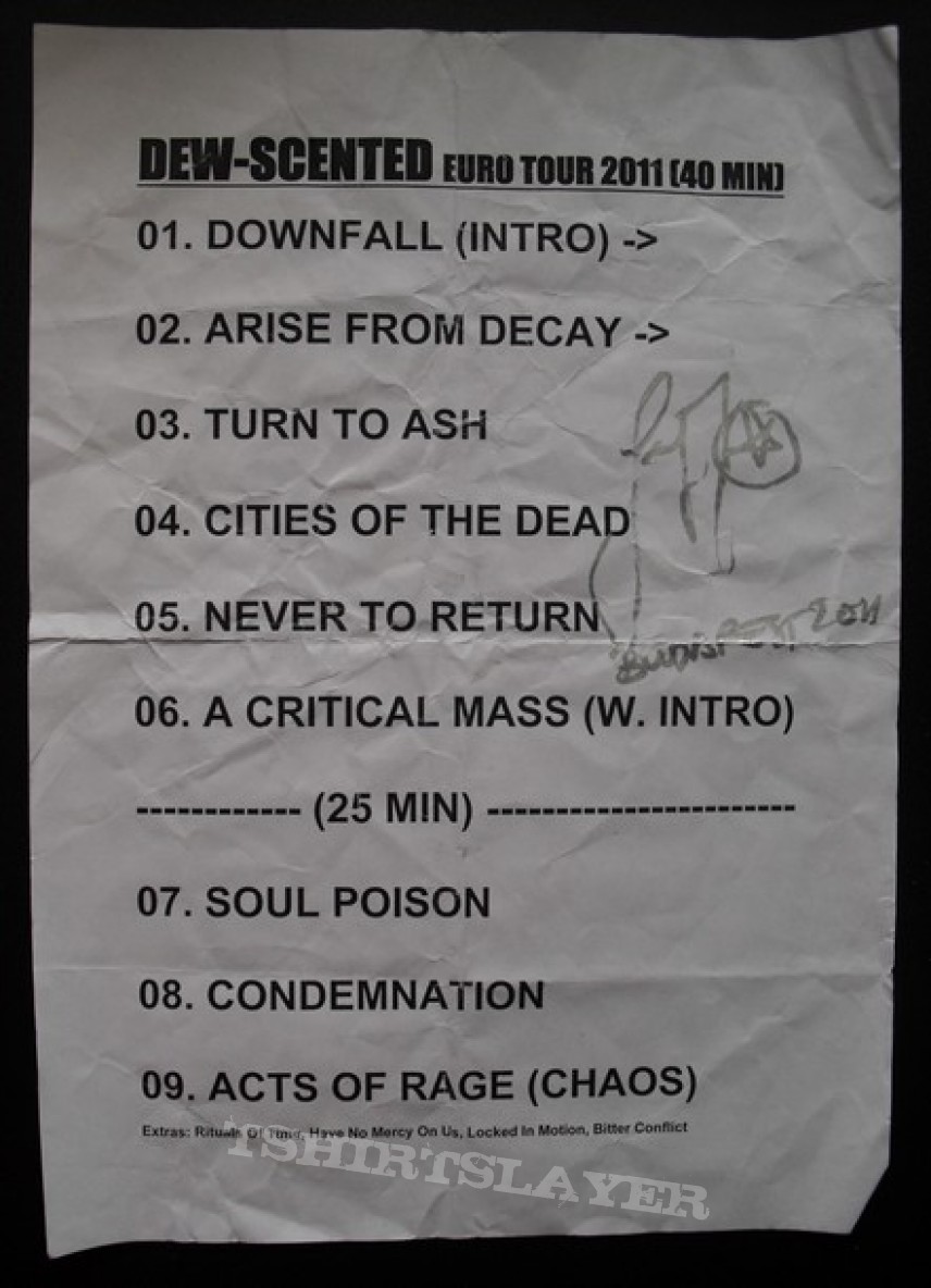 Grave Digger Setlist collection