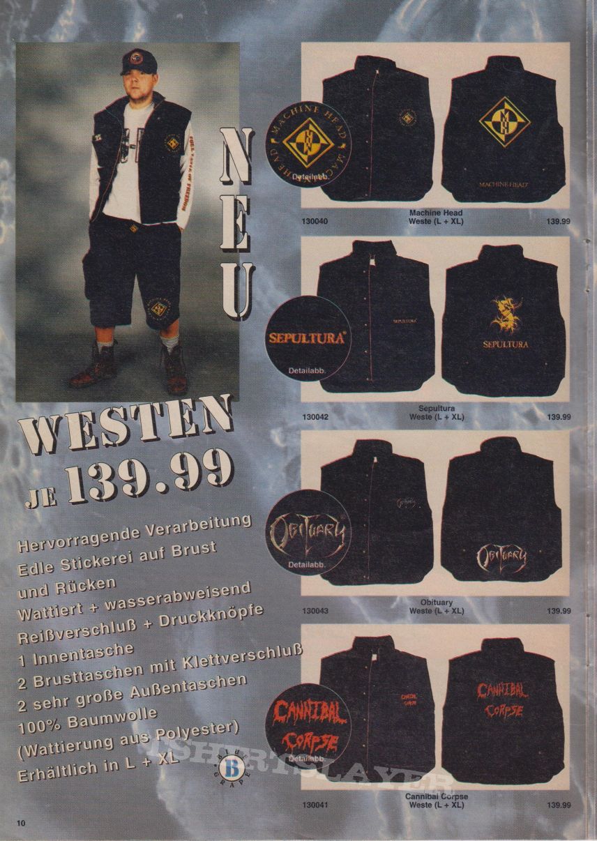 Machine Head EMP catalogue 1995/5