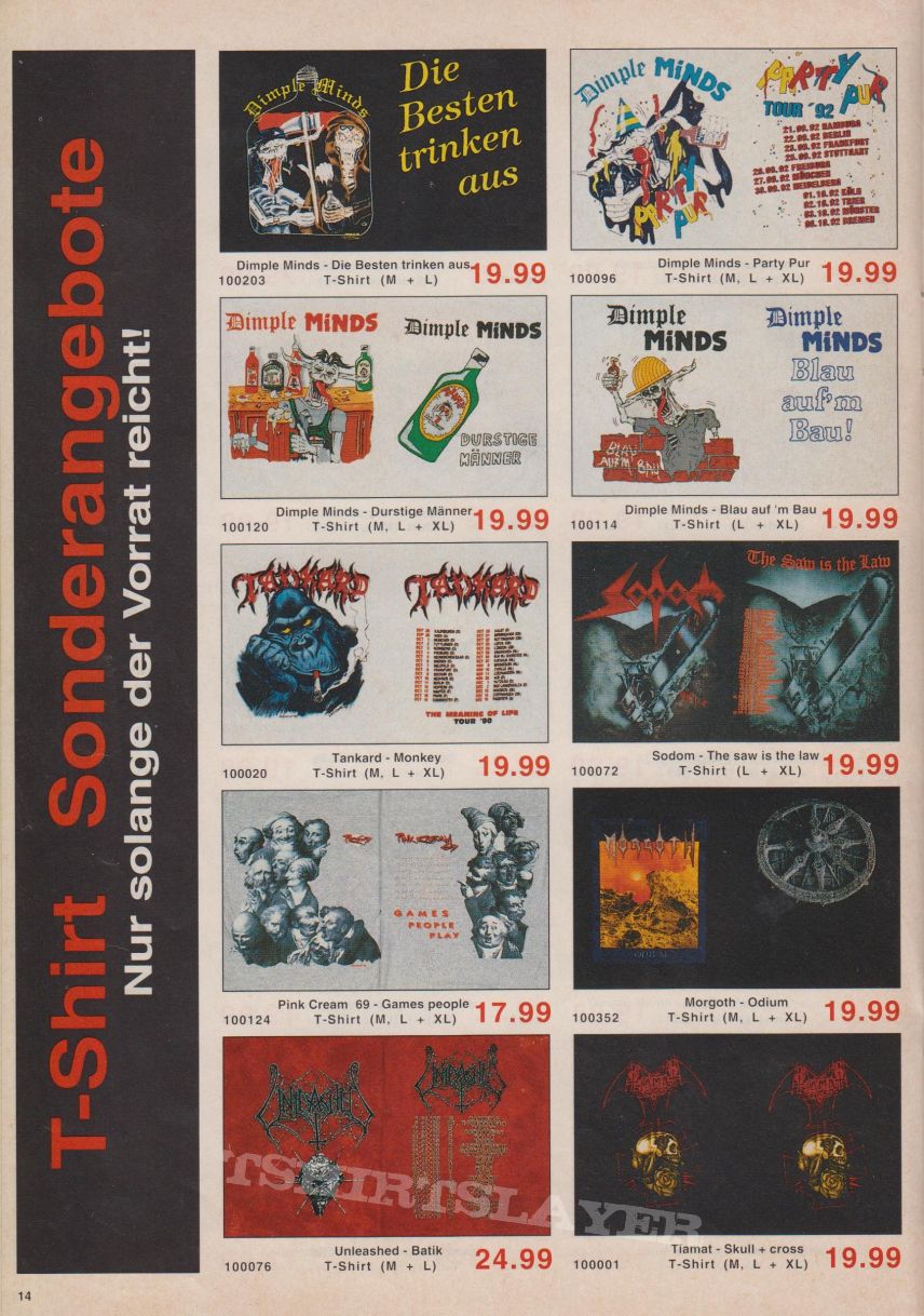 Sodom EMP catalogue 1994/5