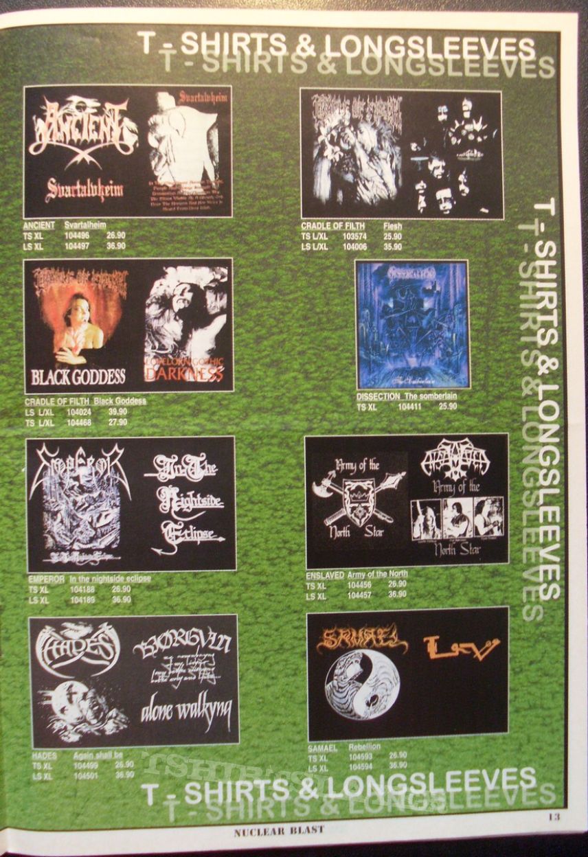 Dismember Nuclear Blast catalogue 1995/68