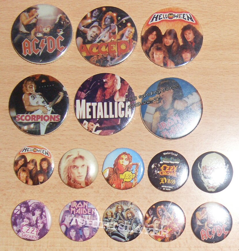 Iron Maiden Some old buttons