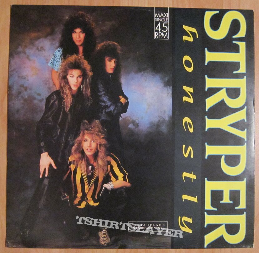 STRYPER - Honestly maxi - yellow vinyl 1987