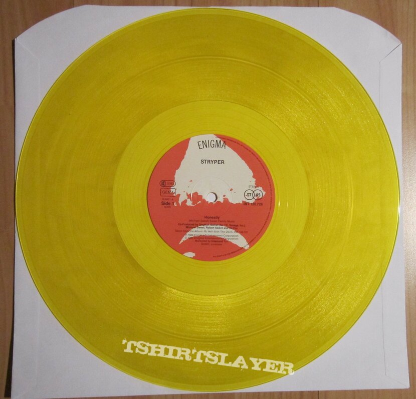 STRYPER - Honestly maxi - yellow vinyl 1987