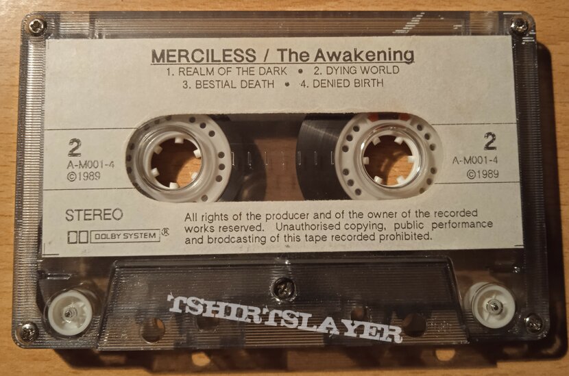 Merciless (Swe) Merciless - The Awakening Cassette 1988