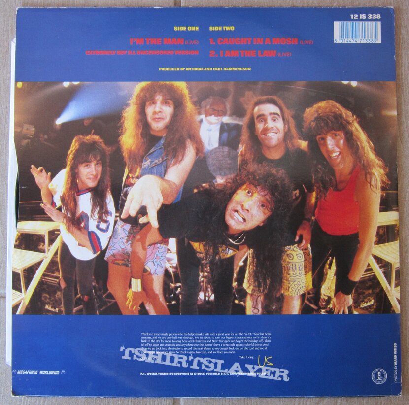 ANTHRAX - I&#039;m the man maxi 1987