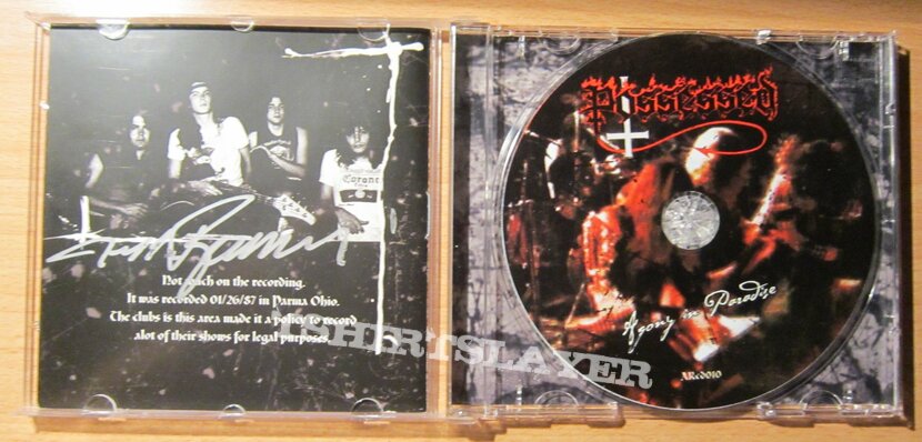 POSSESSED - Agony in paradise CD signed by Jeff Beccera