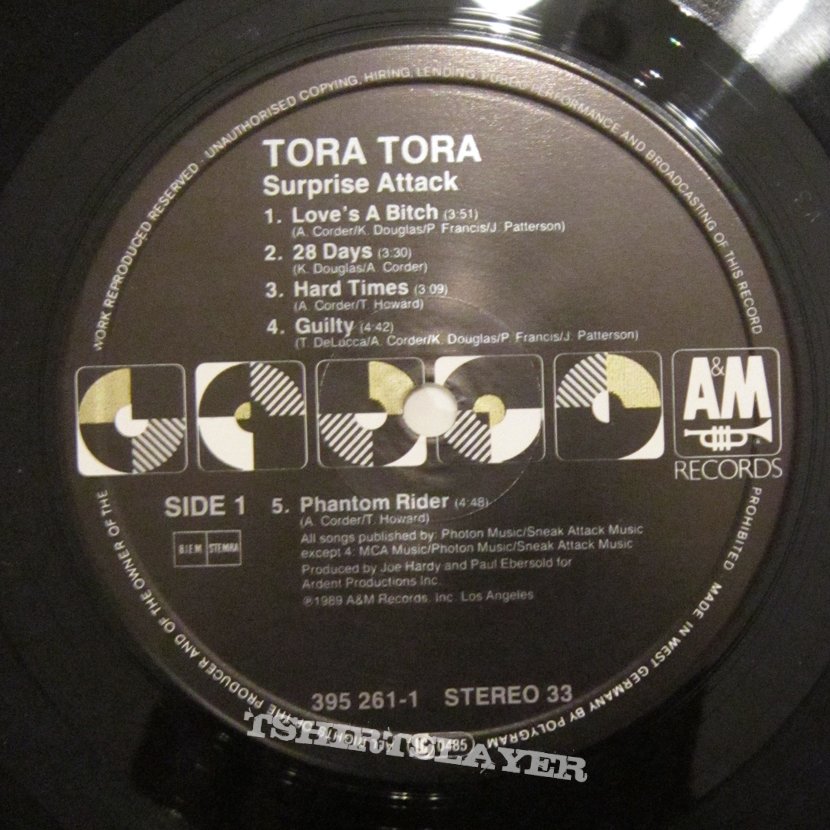 Tora Tora - Surprise Attack LP 1989