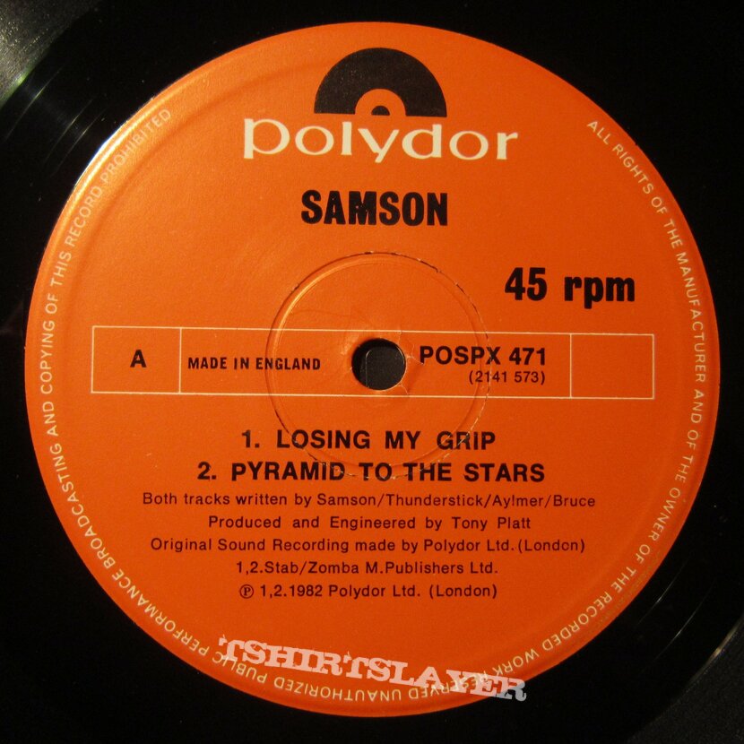 SAMSON - Losing My Grip - 12 inches EP 1982