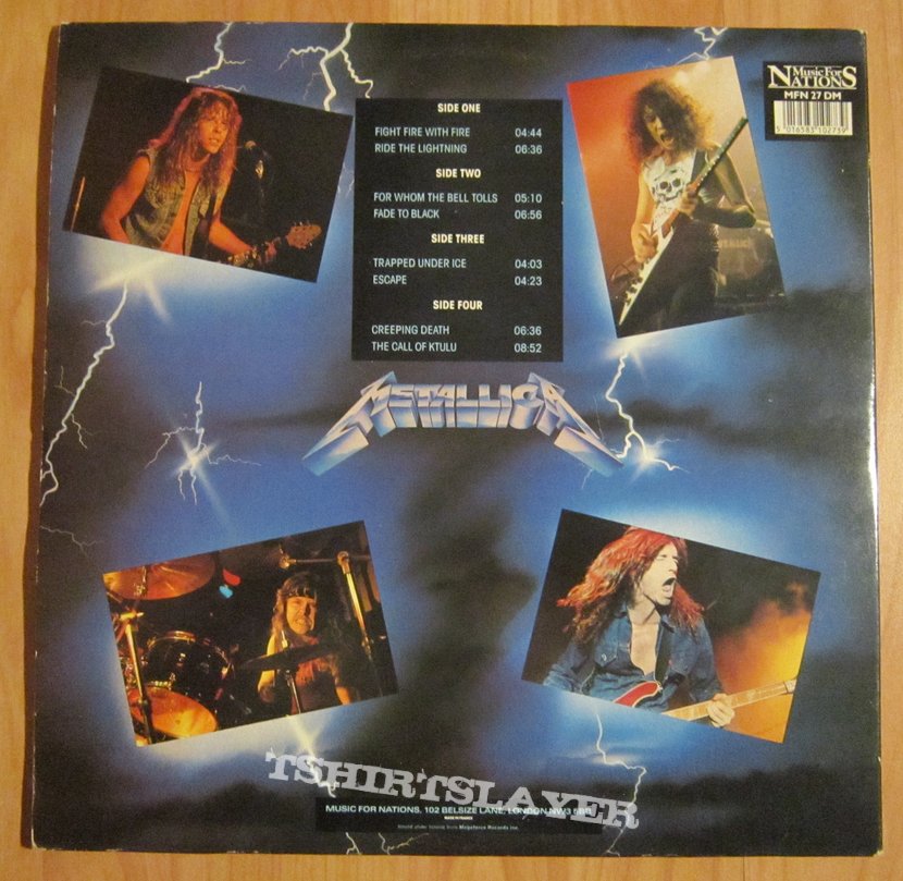 Metallica - Ride the lightning Gatefold 1984/1987