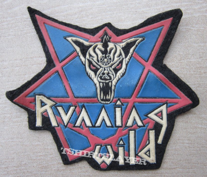 RUNNING WILD old rubber patch from 80&#039;s.
