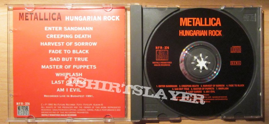 Metallica - Hungarian rock - Live in Budapest 1991 CD