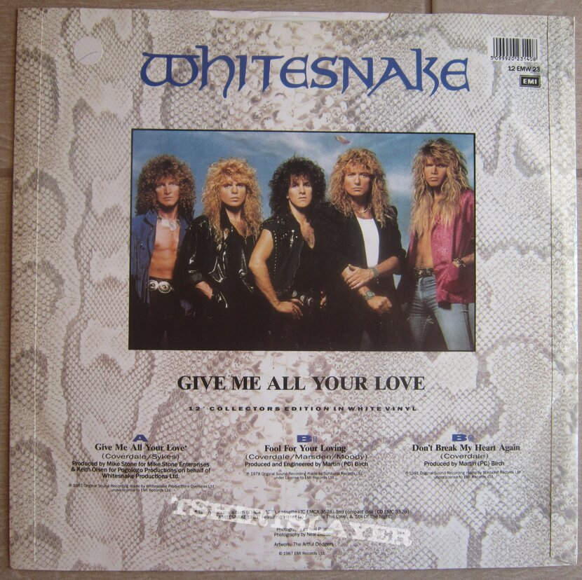 Whitesnake - Give me all your love - maxi White vinyl