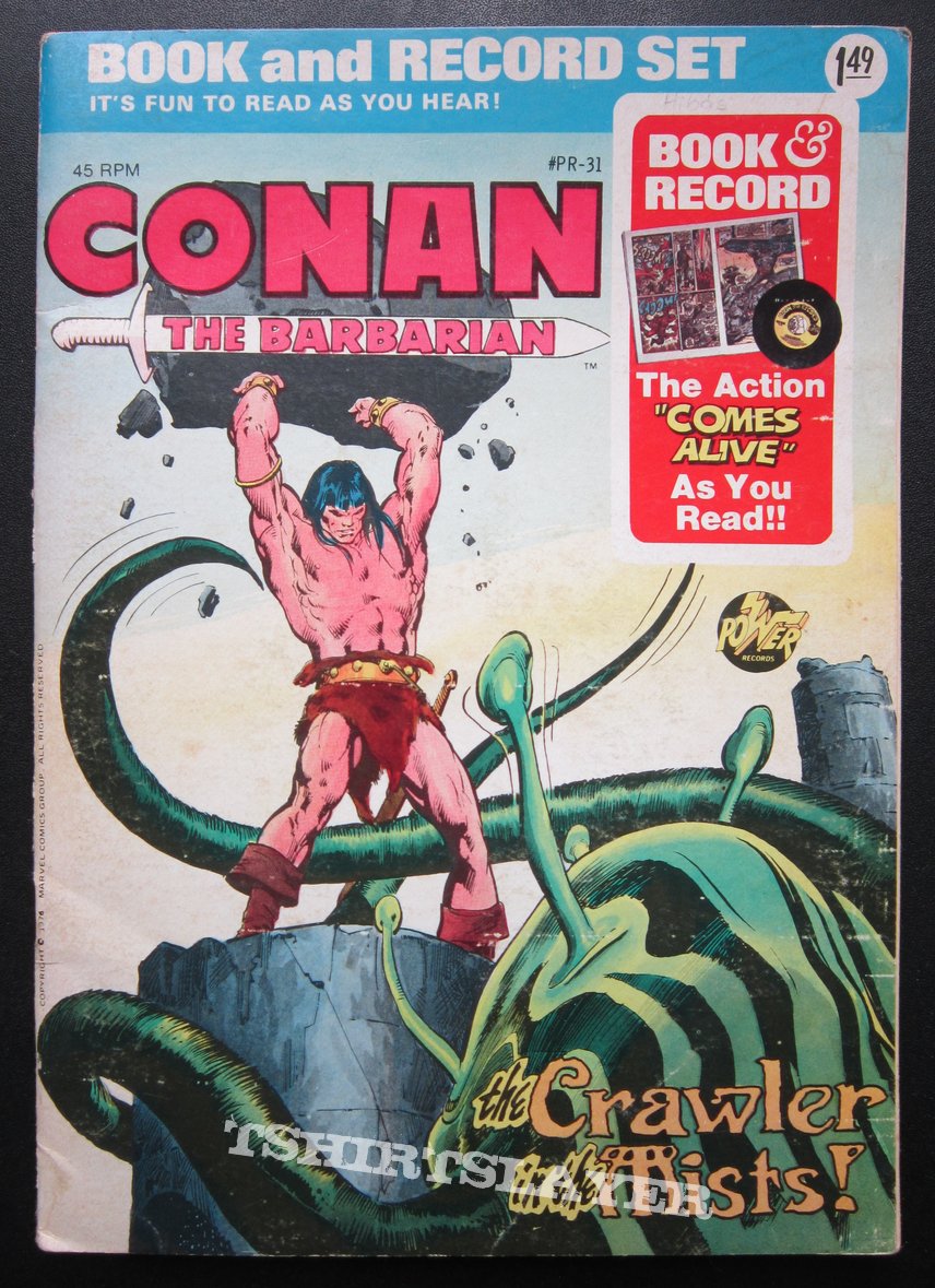 CONAN The barbarian Comics with 7 inch record 1976