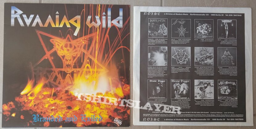 Running Wild - Branded And Exiled LP 1985